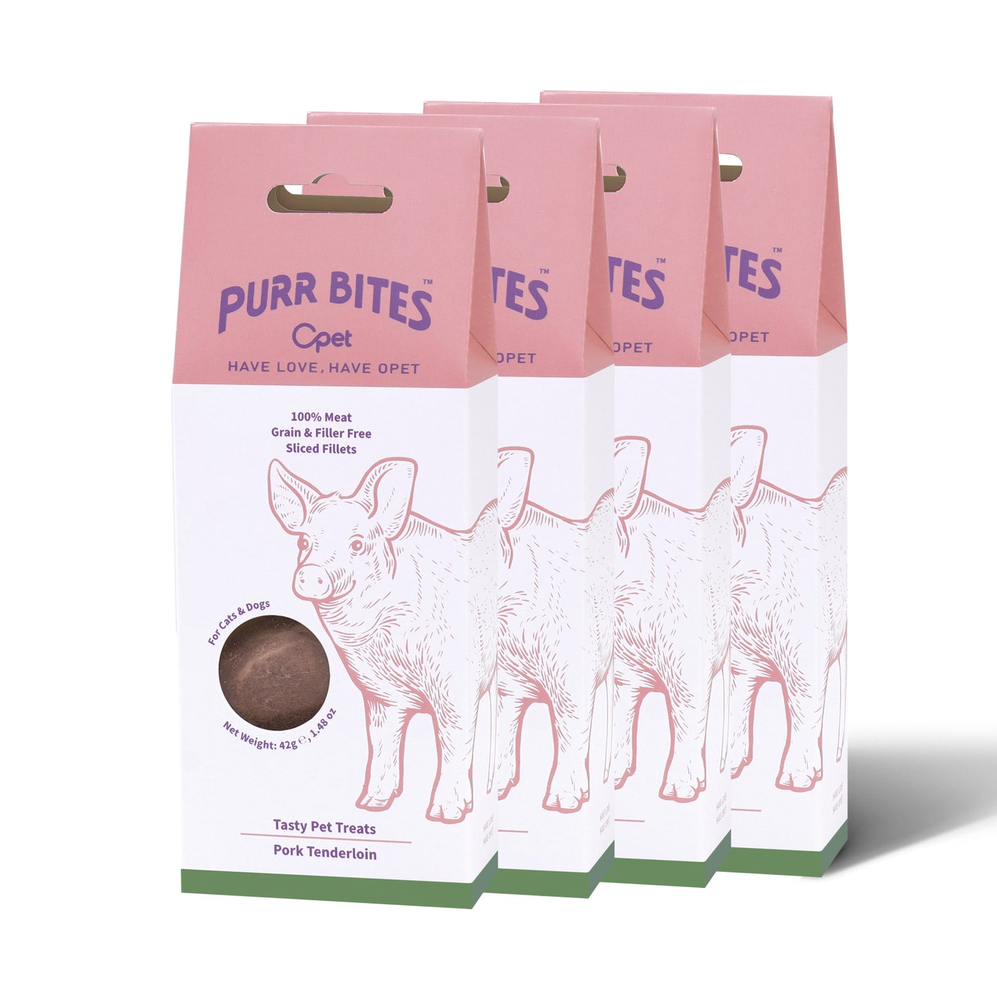 OPET Freeze Dried Cat Treats- Pork Sliced- 42g