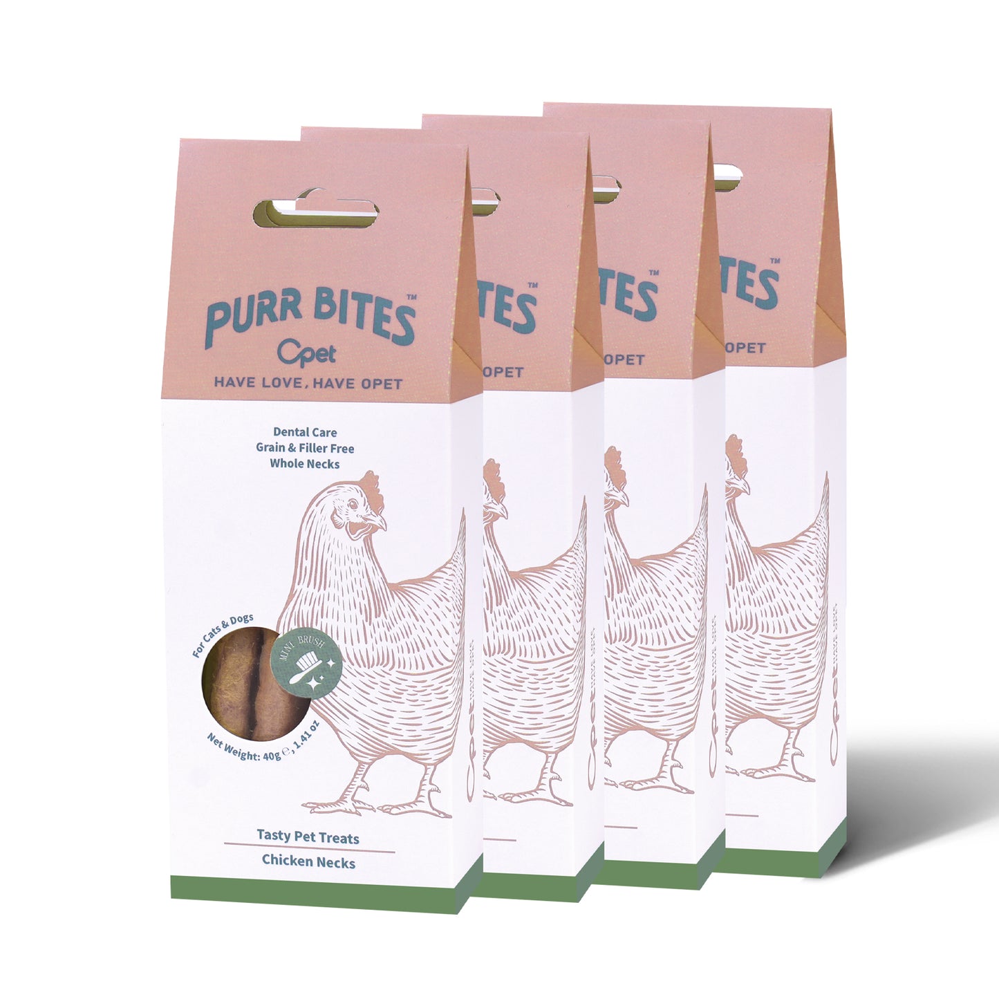 OPET Freeze Dried Cat Treats- Chicken Neck- 40g