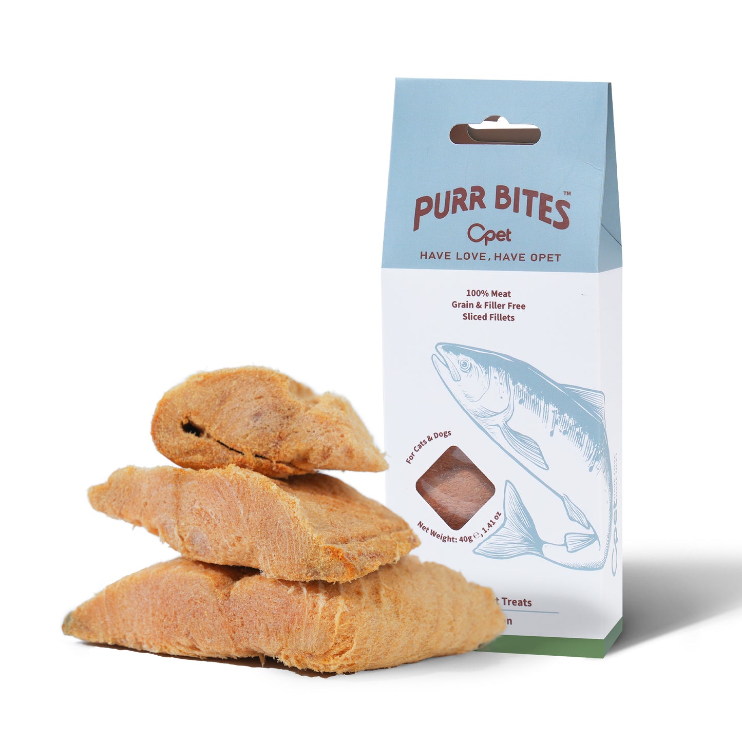 OPET Freeze Dried Cat Treats- Salmon- 40g