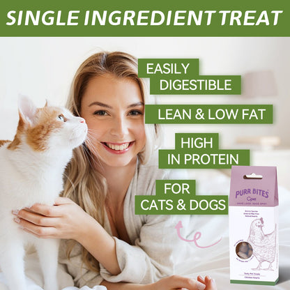 OPET Freeze Dried Cat Treats- Halved Heart- 40g