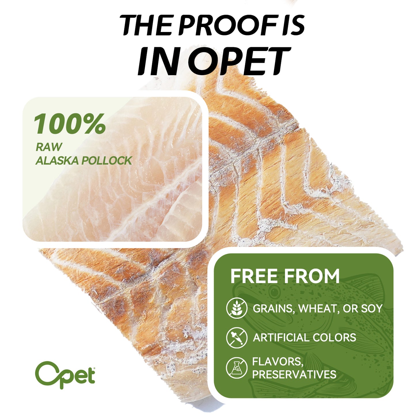 OPET Freeze Dried Cat Treats- Cod- 40g