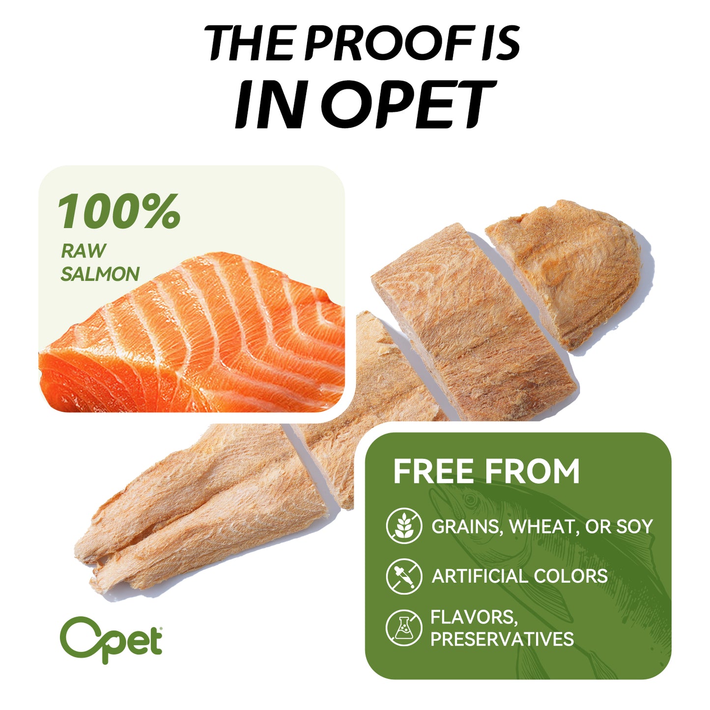 OPET Freeze Dried Cat Treats- Salmon- 40g