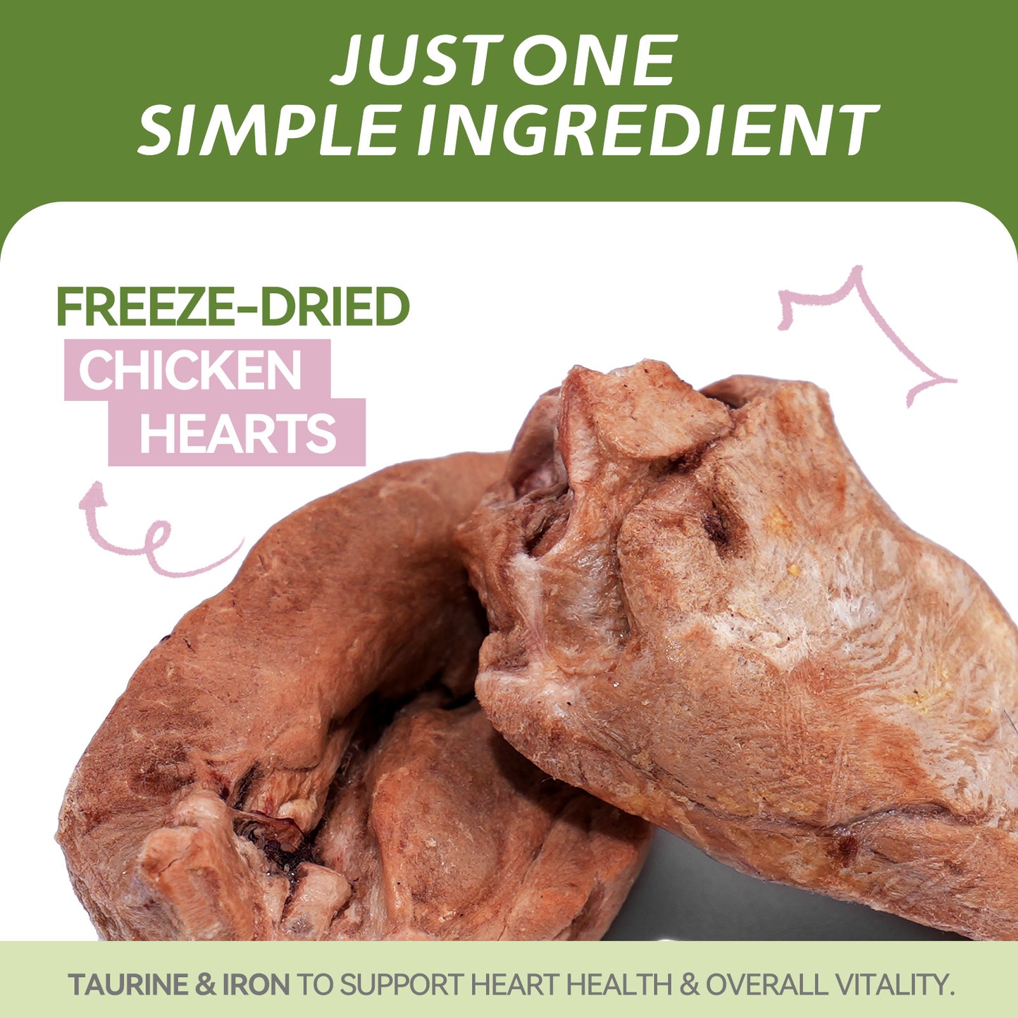 OPET Freeze Dried Cat Treats- Halved Heart- 40g