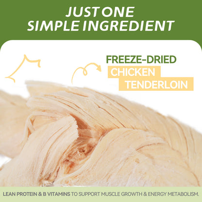 OPET Freeze Dried Cat Treats- Chicken Breast Whole Fillets- 40g