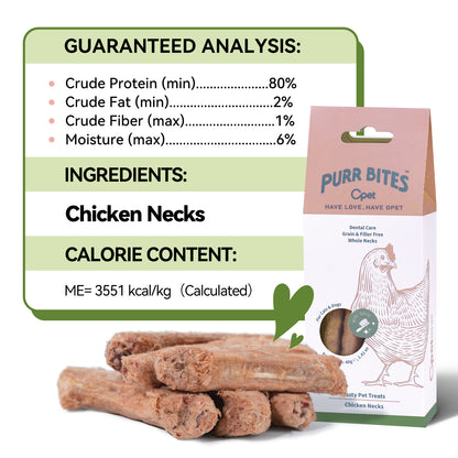 OPET Freeze Dried Cat Treats- Chicken Neck- 40g