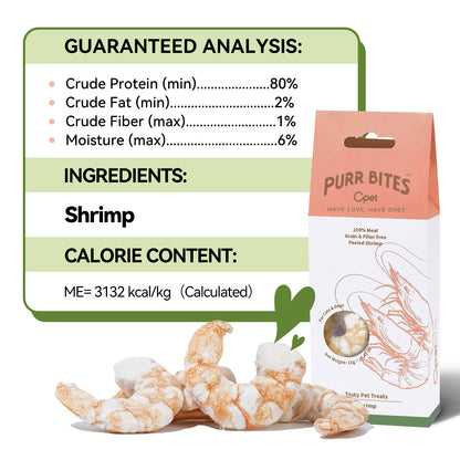 OPET Freeze Dried Cat Treats- Shrimp- 12g