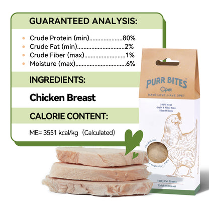 OPET Freeze Dried Cat Treats-Chicken Breast Sliced-42g