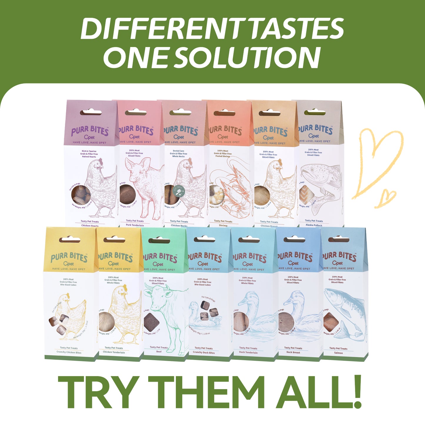 OPET Freeze Dried Cat Treats- Chicken Breast Whole Fillets- 40g