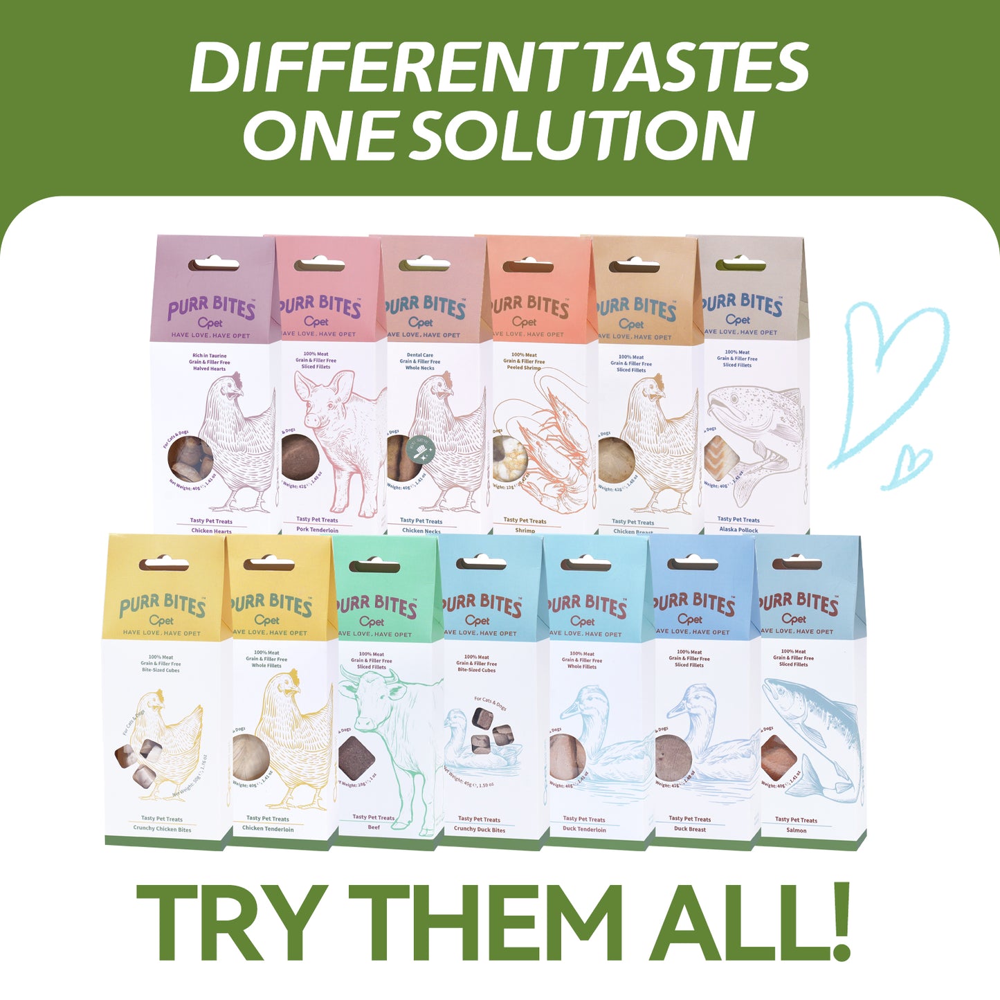 OPET Freeze Dried Cat Treats-Duck Cubes-45g